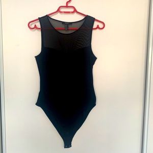 Mesh top body suit